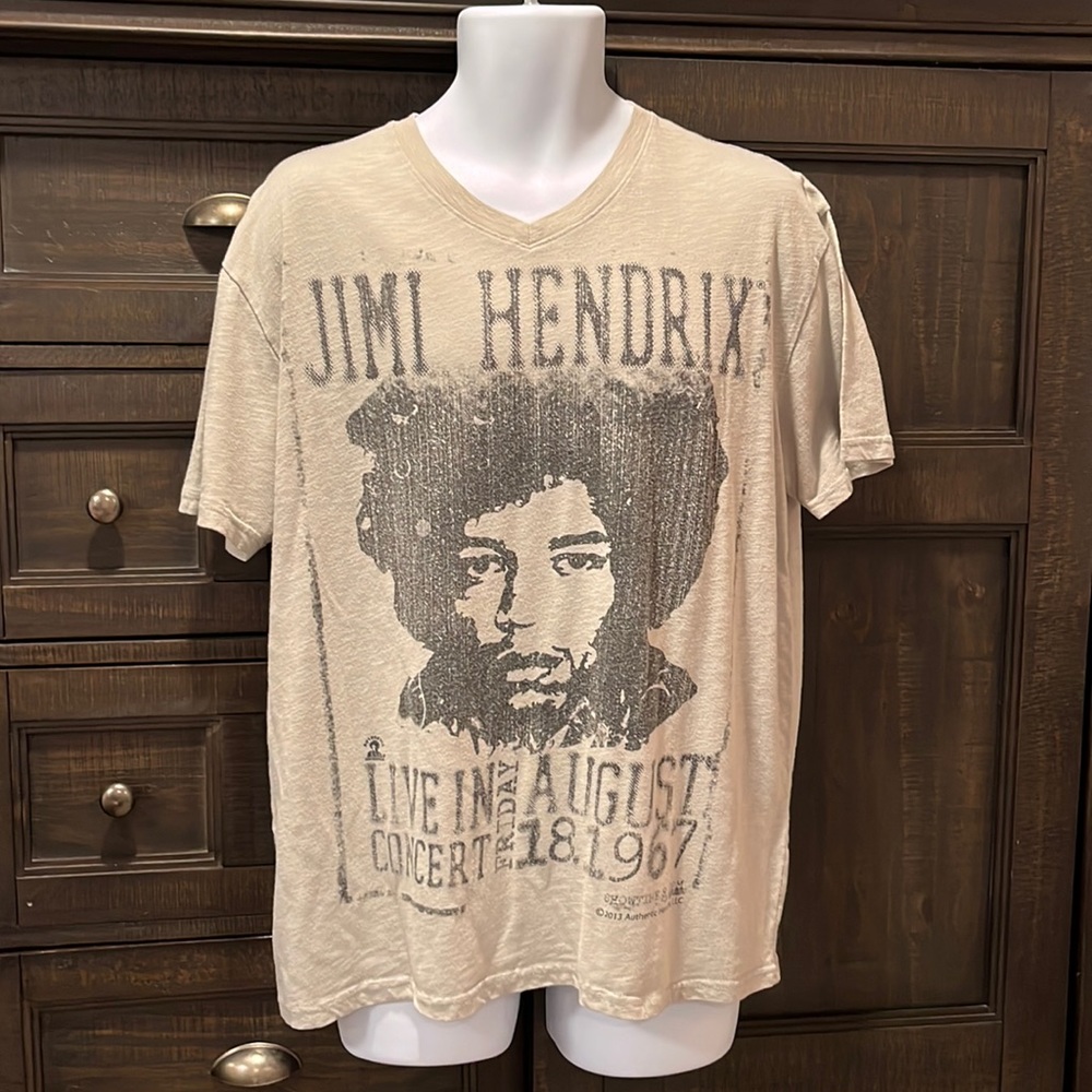 Jimi Hendrix men’s XL tshirt guc gray graphic tee